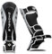 ZHONGLE Protège-tibias MMA pour arts martiaux, kickboxing, Muay Thai, MMA Muay Thai, coussinets de protection pour les jambes et le cou-de-pied (Noir-XL)