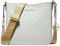 Michael Kors Kleine Umhängetasche aus Leder, Hellcremefarben, Helles Cremeweiß, Small