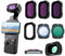 Confezione da 8 filtri magnetici ND e CPL e Black Mist & Wide Lens per DJI OSMO Pocket 3, lenti in vetro ottico HD multistrato (ND16, ND64, ND256, Wide Lens, CPL, 1/4 Black Mist, Steak Blue, Macro)