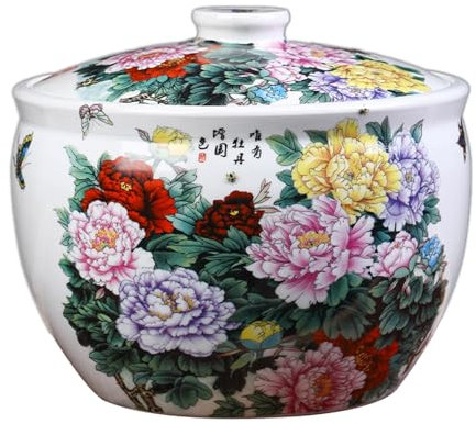 Conteneur À Riz Bin, Céréales Distributeurs D'aliments, Jarre en Céramique pour La Conservation d'une Variété D'aliments, pour Garder Les Aliments Secs et Frais. (Size : Capacity 5kg/176oz)