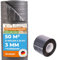 Trittschalldämmung 3mm Profi Basic 50m² | recycelte PE-Schaumfolie 2 Rollen & Alu- PP Klebeband 1 Rolle | Laminat- und Parkettunterlage zur Wärmedämmung | Fußbodenheizung geeignet