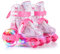 Rollschuhe Kinder Verstellbar Mädchen, Rollschuhe Kinder 30-33 26-29 4 Größen Verstellbar für Kinder Drinnen Draußen Mädchen Anfänger