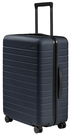 Away Mittelgroßer karierter Koffer, Marineblau, Standard, Die Größe M