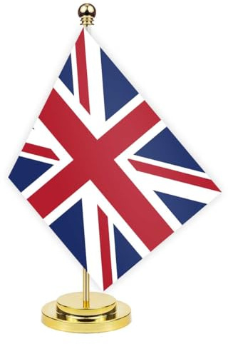 Britain - Bandiera da scrivania, 30 cm, piccolo inglese, per esterni, piccola stampa, decorazione per ufficio, casa, tavolo britannico