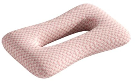 YWJLQH Coussin pour Oreille avec Trou, Housse Lavable, Oreiller de Voyage pour Le Côté, Rose