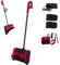 Hooha Akku schneeschaufel/Schneebürste/schneeräummaschine für Kontinuierliches Schneeschaufeln&Mehrfaches Schaufeln（Inkl. 21V 2x2.0Ah Akkus&Ladegerät&Arbeitsbreite 32cm&Schneehöhe 15cm&Wurfweite 8m）
