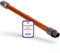 DEGG Staubsaugerrohr für Dyson V7, V8, V10, V11 und V15 Teleskoprohr 32MM, Verlängerungsrohr, Saugrohr Ersatzteile Staubsauger Zubehör - Farbe: Orange