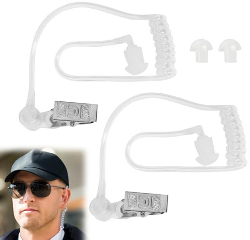 Knocery Tubo di Ricambio per Auricolari a Bobina Acustica, Auricolare Condotto Aria per Cuffie Radio a Due Vie Compatibile con Baofeng e dispositivi di radiocomunicazione per personale di sicurezza