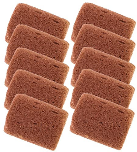 PartyKindom 1 Satz Kindergartenblock Klare Töpfe Aquaponik-zuchtsystem Aquarienpflanze Pflanzenaufzucht Gartenpflanzen Zimmerpflanzen Blumenerde Blöcke Anbaublöcke Torf-Matrix-Block 100 Stück