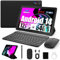 Hakaug 10.1 Inch Tablet Android 14 Tablet, Octa-Core, 12GB+64GB Storage (Expandable to 1TB), 5000mAh, 5MP+8MP Dual Camera, Face ID, BT 5.0 & WiFi 6, 8-in-1 Bundle with Keyboard, Case, Mouse, Stylus