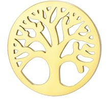 Amaxer Tree of Life Brooch Pin for Women Men Family Tree of Life Brooches Pin Backpack Badge Hat Bag Decoration Accessories (Silver)