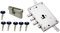 Kit Serratura Blindata Interasse 37 mm, Entrata 63 mm con Cilindro Europeo 30/50 mm – 5 Chiavi (Kit Serratura Blindata con Cilindro Europeo)