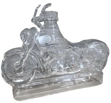Wine Decanter, Motorcycle Glass Whisky Decanter Bottles, Vintage Liquor Aerator Desk Decor for Champagne, Vodka, Kitchen, Restaurant, Commercial Use for Motorcycle Lovers