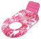 Île flottante pour adultes - Île flottante gonflable - Design feuille d'érable - Matelas gonflable avec porte-gobelet pour jardin, lac, adolescent, bronzage, intérieur et extérieur