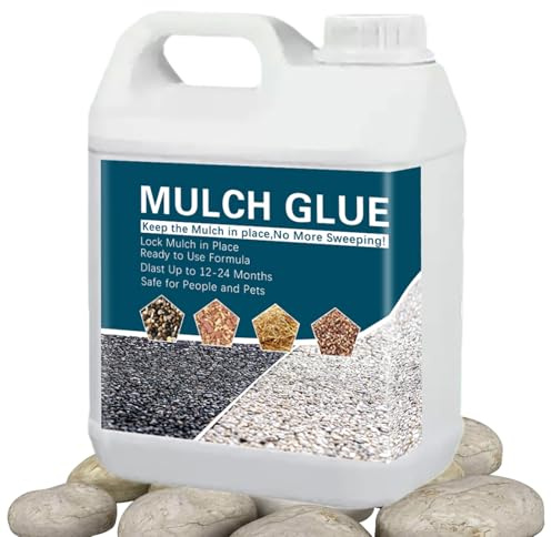 Colle à gravier – 500 ml pour liants à séchage rapide, 500 ml de colle de gravier en résine prête à l'emploi pour allées, jardins, terrasses, jardins, allées, paysages | Liant de pierre solide pour