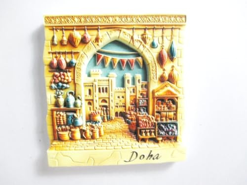 Doha Katar Poly Magnet Souvenir Souq Waqif Gulf Qatar Persischr Golf (te5)