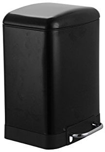 King Collection King Home P1407522/à Poubelle Lt.6, Noir avec Pédale Fermeture Ralentie