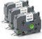 UniPlus 3 Kompatible Schriftband Ersatz für Brother Tze-241 Tze241 18mm Schwarz auf Weiß für Brother PT-D400 PT-D600 PT-P700 PT-P750W PT-D450 PT-1830 PT-550 PT-E550W PT-2730 PT-P710BT PT-9600 PT-P900W