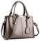 Pahajim Damen Henkeltasche Umhängetasche Handtasche Luxus PU Leder Umhängetasche Taschen Tote Leder Modern Frauen Henkeltasche Große Umhängetasche mit Anhänger Messenger Tasche (Bronze)
