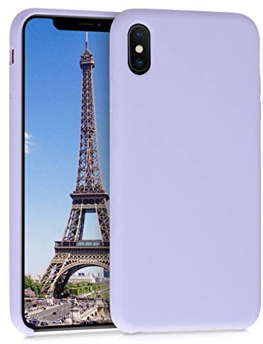 kwmobile Case Compatible with Apple iPhone XS Max Case - TPU Silicone Phone Cover with Soft Finish - Light Lavender