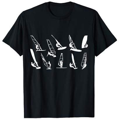 Windsurfen mit Windsurfer und Surfbrett T-Shirt