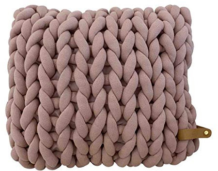 Adorist XXL Grobstrick Kissen Cotton Tube, Mauve