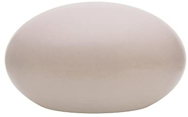 8 seasons design Shining Eye, ovale LED Kugel 42 x 24 cm (Sand), E27 Fassung inkl. Leuchtmittel in warmweiß, Leuchtkugel für außen und innen, Garten, Balkon, Terrasse - sandfarbig