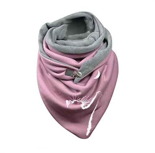 CCOOfhhc 2021 Neu Schal Damen Dreieck Groß Dreieckschal Elegant Winter Schals mit Knöpfen Warme Weich Scarf Dreieckstuch Wickelschal Herbstschal Deckenschal