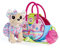 Simba 105890001 - Chichi Love Sweet Candy, Chihuahua Plüschhund, mit Bonbon Tasche und Überraschung Candy Anhänger, mit Schultergurt, 20cm Kuschelhund, ab 5 Jahren