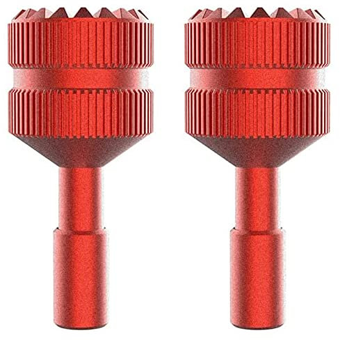 Metall Fernbedienung Joystick für DJI Mini 3 Pro RC Controller Daumen Stick Ersatzteil, 1 Paar Fernbedienung Teleskop Rocker Sticks Steuerknüppel für DJI Mini 3 Pro RC rutschfeste Rocker Thumb (Rot)