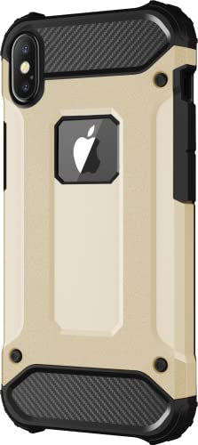 BYONDCASE iPhone X/XS Handytasche Gold, Panzer Outdoor Hülle Ultra Slim Kompatibel Mit iPhone X, XS & 10