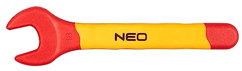 Neo Tools 18mm Flachschlüssel 1000V | Elektro-Schraubenschlüssel aus langlebigem Chrom-Vanadium-Stahl | Zertifiziert bis 1000V | Präziser Einseitiger Schraubenschlüssel für Elektroarbeiten