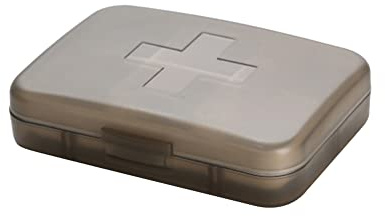 ISAKEN Tablettenbox 6 Tage, Pillendose 6 Fächer Klein Medikamenten Aufbewahrung Wochenbox Monat für Unterwegs, Zuhause, Büro, Organizer Medikamente zum Senioren, Erwachsene