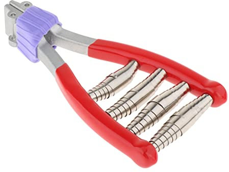 LOVIVER Pinza per Cordare a 4 Molle, Morsetto di Partenza per Incordatrice in Metallo, Pinze da Tennis Rosse per Sport da Badminton E Squash