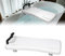 LZQ Badewannenbrett 70cm lang Badewannensitz Senioren mit Schwarz Griff und Seifenablage, Einstellbar Wannensitz Sitzbrett für Badewanne für Erwachsene bis max.150kg