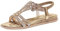 YUMIJUAN Sandales Femme Été Confortable Orthopédique Plate Chic Et Élégance Strass Chaussures Sexy Bout Ouvert Été Décontracté Pas Cher A La Mode Sandales