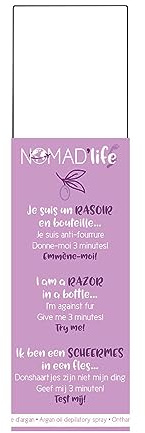 Nomad'Life Enthaarungsschaum - Argan für Körper & Gesicht, 5 ml - Erwachsene, Frauen