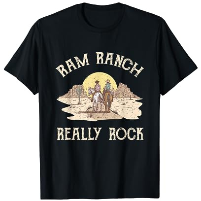 Funny Cowboy Western Life Country Ram Ranch Really Rock T-Shirt