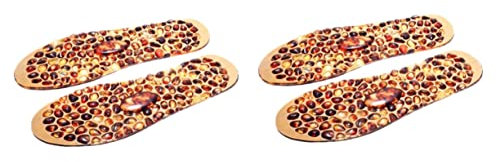 2 Paar Ältere Gesundheitspflege-Einlegesohlen Pediküre-Akupunkturpunkt-Einlegesohlen Schuheinlagen Für Frauen Plantarfasziitis-Einlegesohlen Massage-Magnet-Einlegesohlen