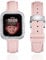 BINLUN Leather Strap Compatible with Apple Watch 45mm 44mm 41mm 40mm Women Leather Band with Glitter Diamond Rhinestone Case Compatible with iWatch Series 9/8/7/SE2/SE/6/5/4（41mm，Pink）