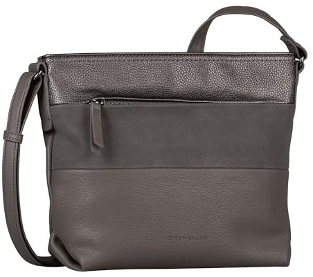 TOM TAILOR Nicolina Damen Umhängetasche Crossbody Bag Mittelgroß Grau