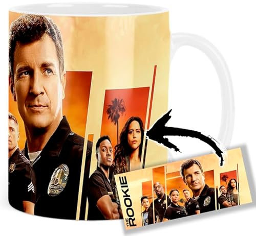 The Rookie Nathan Fillion Richard Jones Melissa O'Neil Tasse Keramikbecher Mug