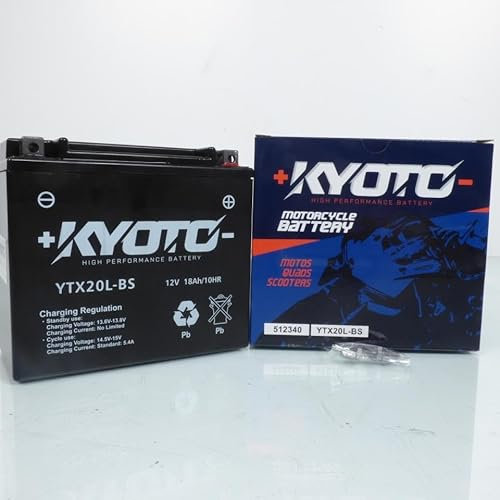 Batterie SLA Kyoto pour Moto Yamaha 1300 XVZ Venture 1997 à 2008 YTX20L-BS SLA / 12V 18Ah Neuf