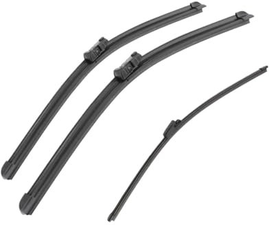 QPRPWHZI Scheibenwischer Für VW Für Touran MK1 2007-2010 Vorne Hinten Wischer Klingen Auto Zubehör Auto Wischer Klinge Fenster Reiniger Auto Wischerblatt