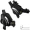 DYISLAND XT-7 Kabelbetätigte, extra leistungsstarke Hybrid-Hydraulik-Scheibenbremsen Bremssättel für MTB/Mountainbike (Schwarze-Bremsen)