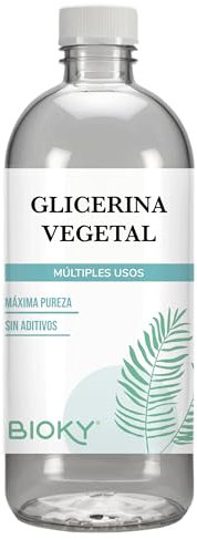 Glicerina Vegetal Líquida 1L – Elevada Pureza & Natural – Glicerina Pura Multiusos, Jabones Hidratantes y Cosmética Casera: Piel y Cabello – Glicerina para Secar Flores (1)