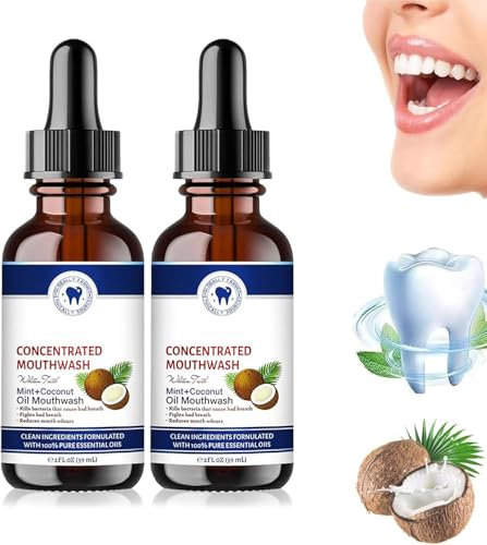 Kokosnussfrischöl-Pulling Mundspülung, Kokosnussöl-Ziehen für Zähne, Kokosöl-Mundspülung, Kokosöl-Pulling, frischer Atem, Whitening Mundspülung (2)