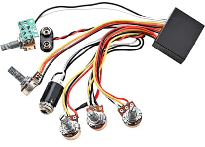 JOINPAYA de Cableado Preamplificador Duradero Accesorio de Guitarra Pieza Guitarra de