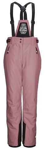 Killtec Mädchen Skihose/Funktionshose mit abnehmbarem Latz, Kantenschutz und Schneefang Ksw 213 Grls Ski Pnts