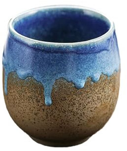 Coquetier japonais fait main en céramique Bleu 400 ml